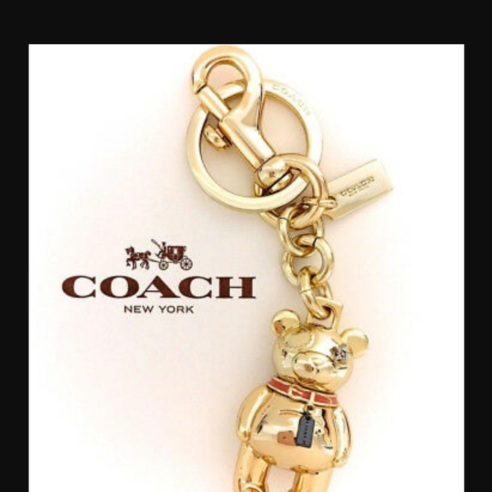 Gold bear fob/ keychain - Picture 2 of 2